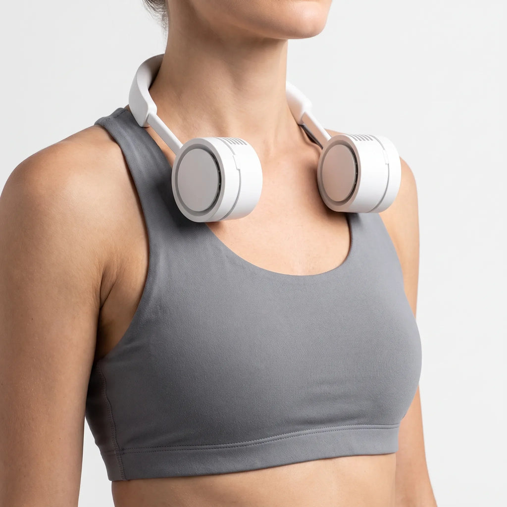 Foldable Portable Neck Fan Wearable Personal Cooling Device