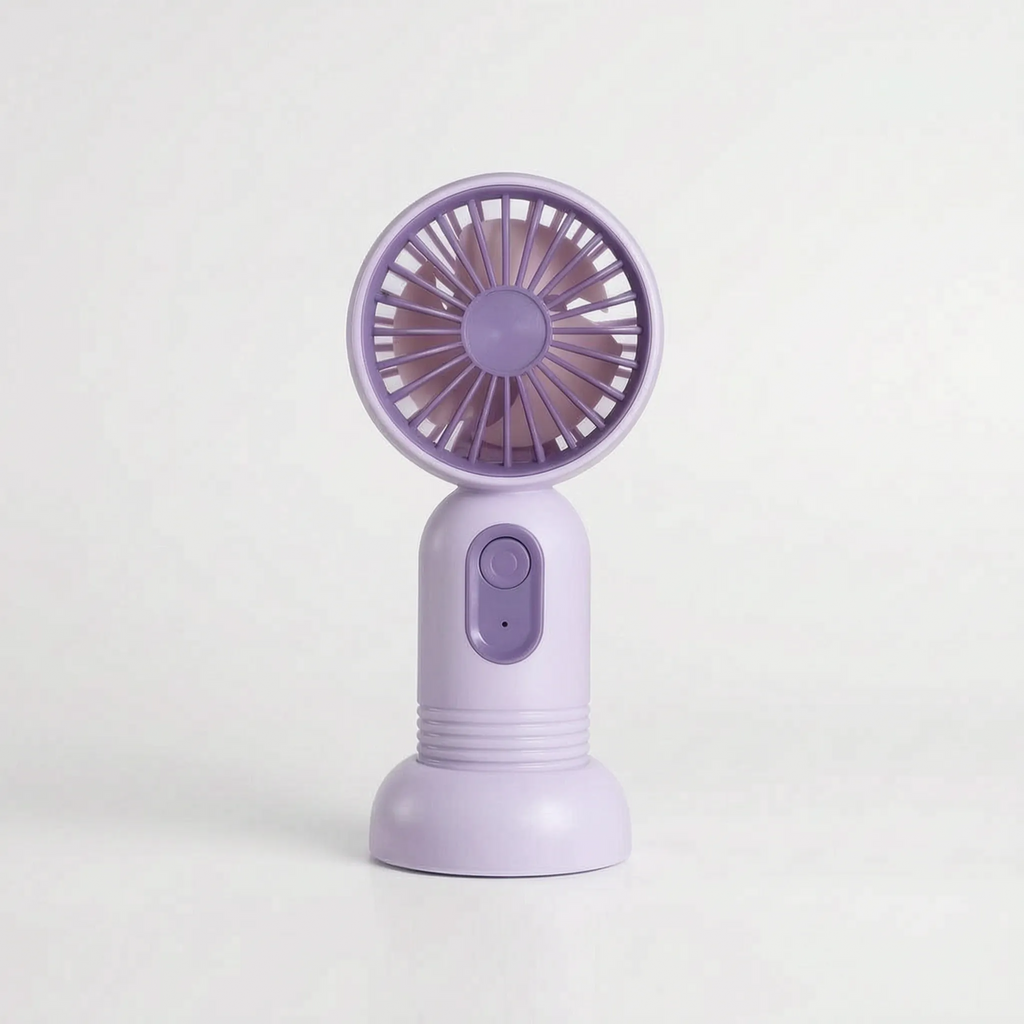 Compact Rechargeable Handheld Desk Fan for Home and Office Cooling