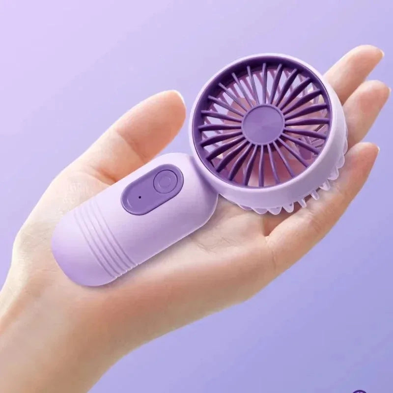 Compact Rechargeable Handheld Desk Fan for Home and Office Cooling
