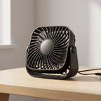 Compact Adjustable Tabletop Cooling Fan for Home Office and Bedroom