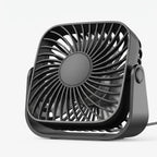 Compact Adjustable Tabletop Cooling Fan for Home Office and Bedroom