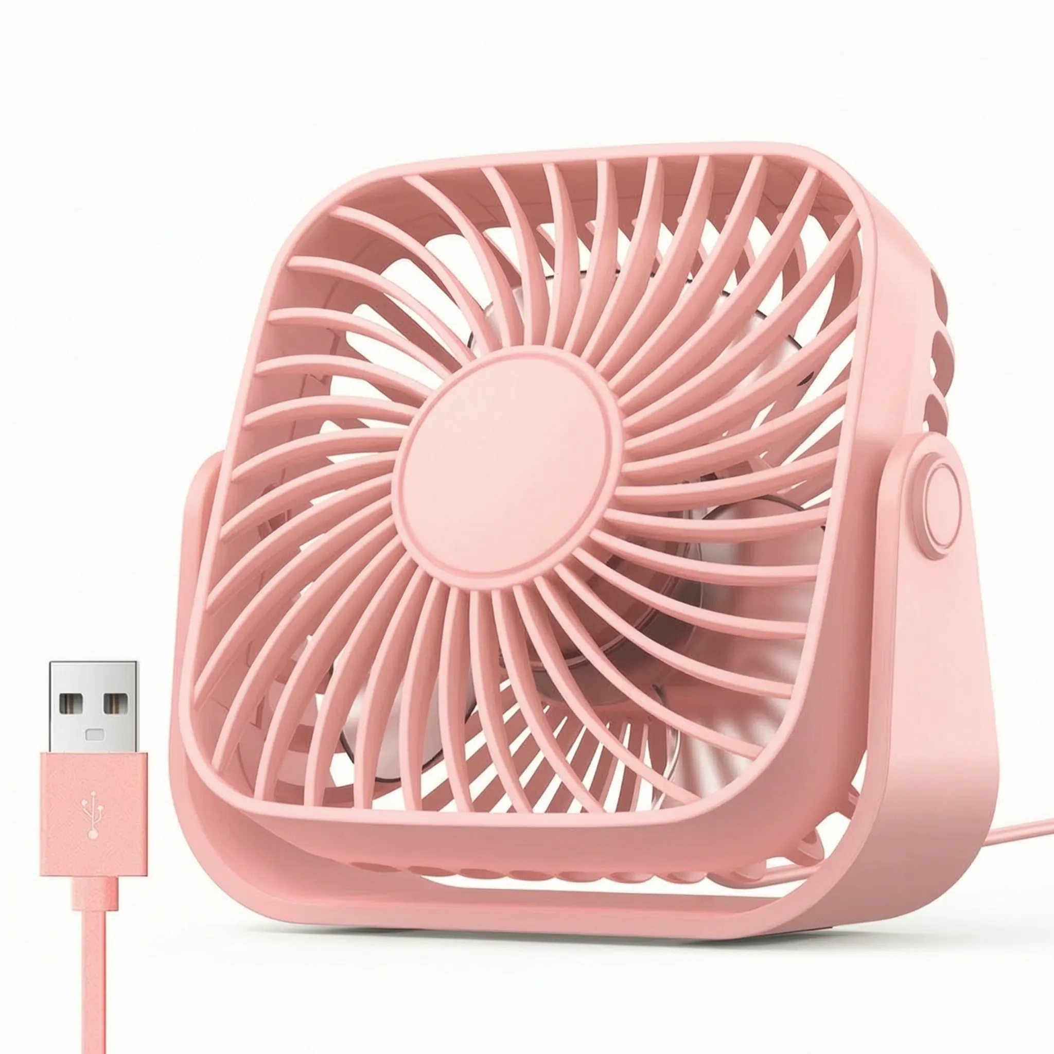 Compact Adjustable Tabletop Cooling Fan for Home Office and Bedroom