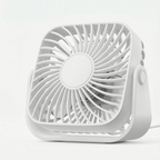 Compact Adjustable Tabletop Cooling Fan for Home Office and Bedroom