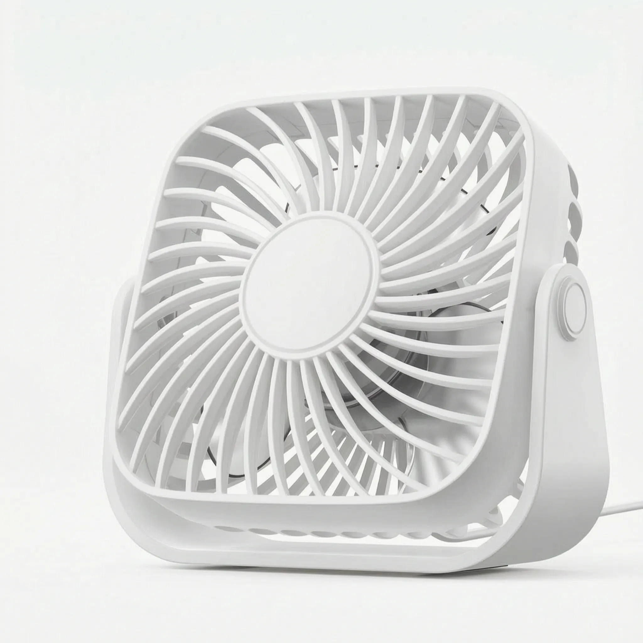 Compact Adjustable Tabletop Cooling Fan for Home Office and Bedroom