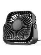 Compact Adjustable Tabletop Cooling Fan for Home Office and Bedroom