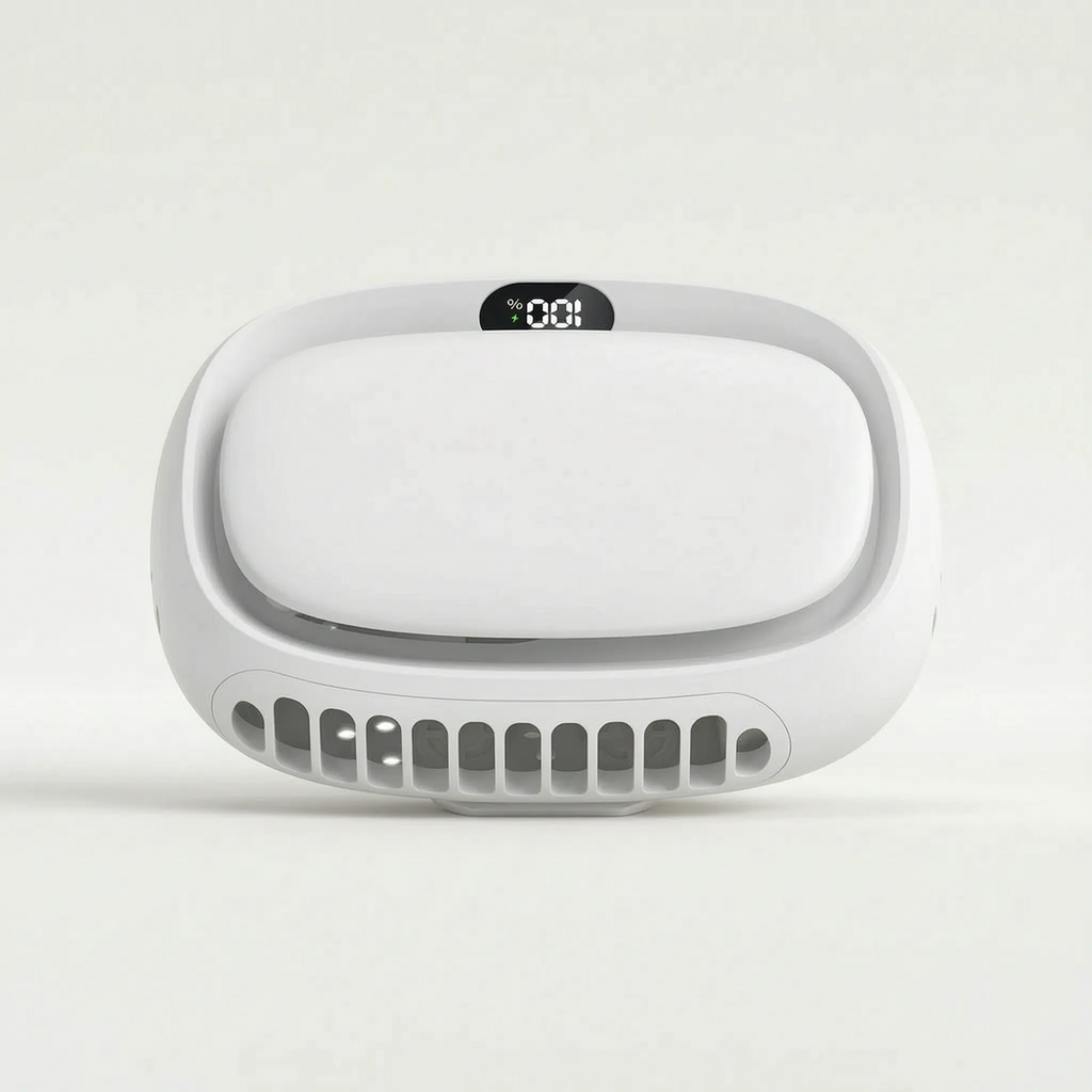 Compact Wearable Neck Fan for Hands-Free Cooling Outdoor and Home Use