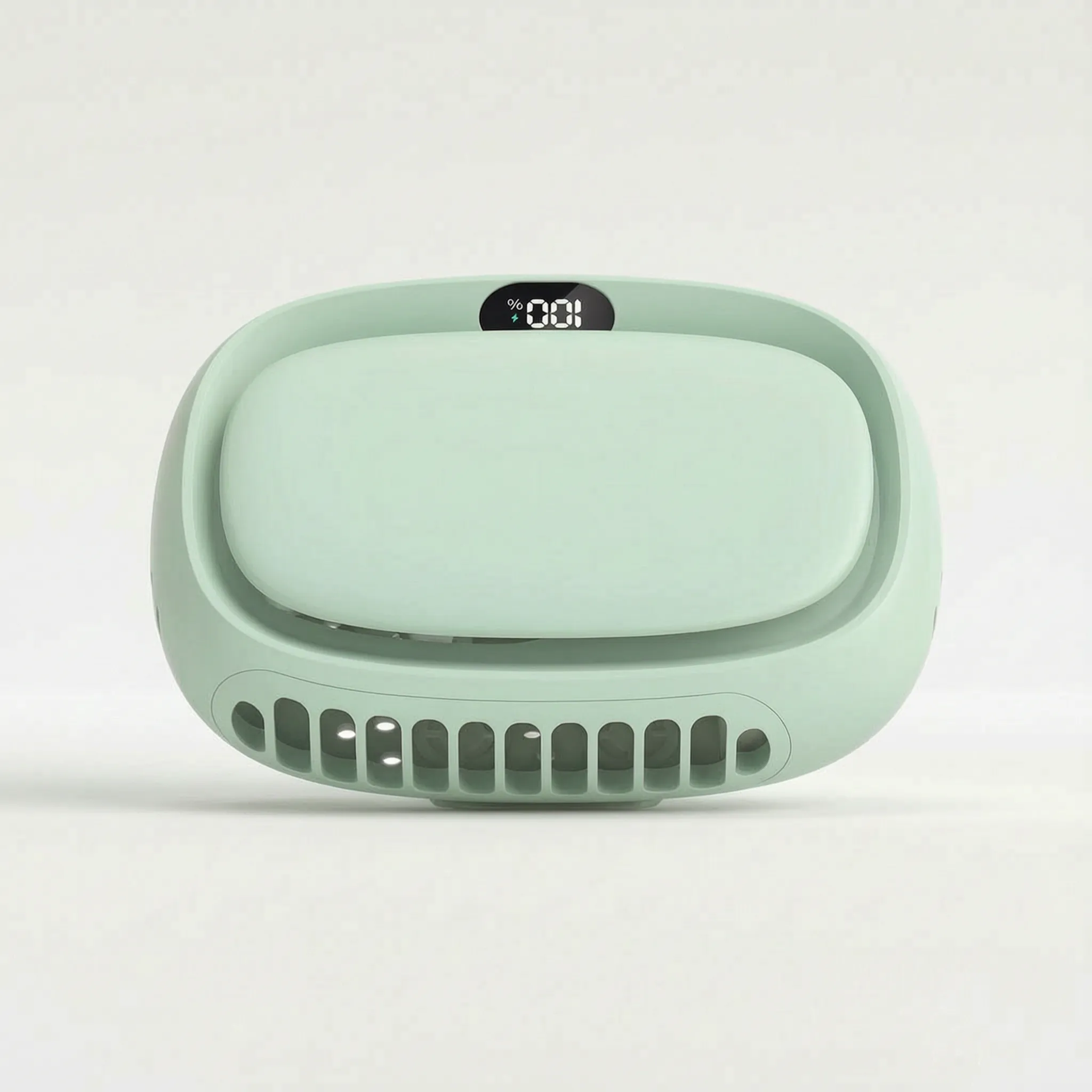 Compact Wearable Neck Fan for Hands-Free Cooling Outdoor and Home Use