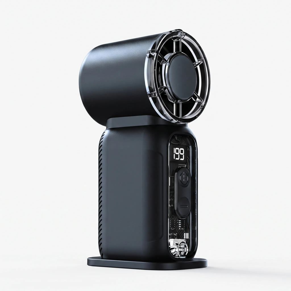 Compact Digital Travel Fan with Chill Mode and LED Display