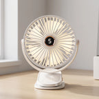 Rechargeable Clip-On Desk Fan Portable Cooling Solution for Home Office