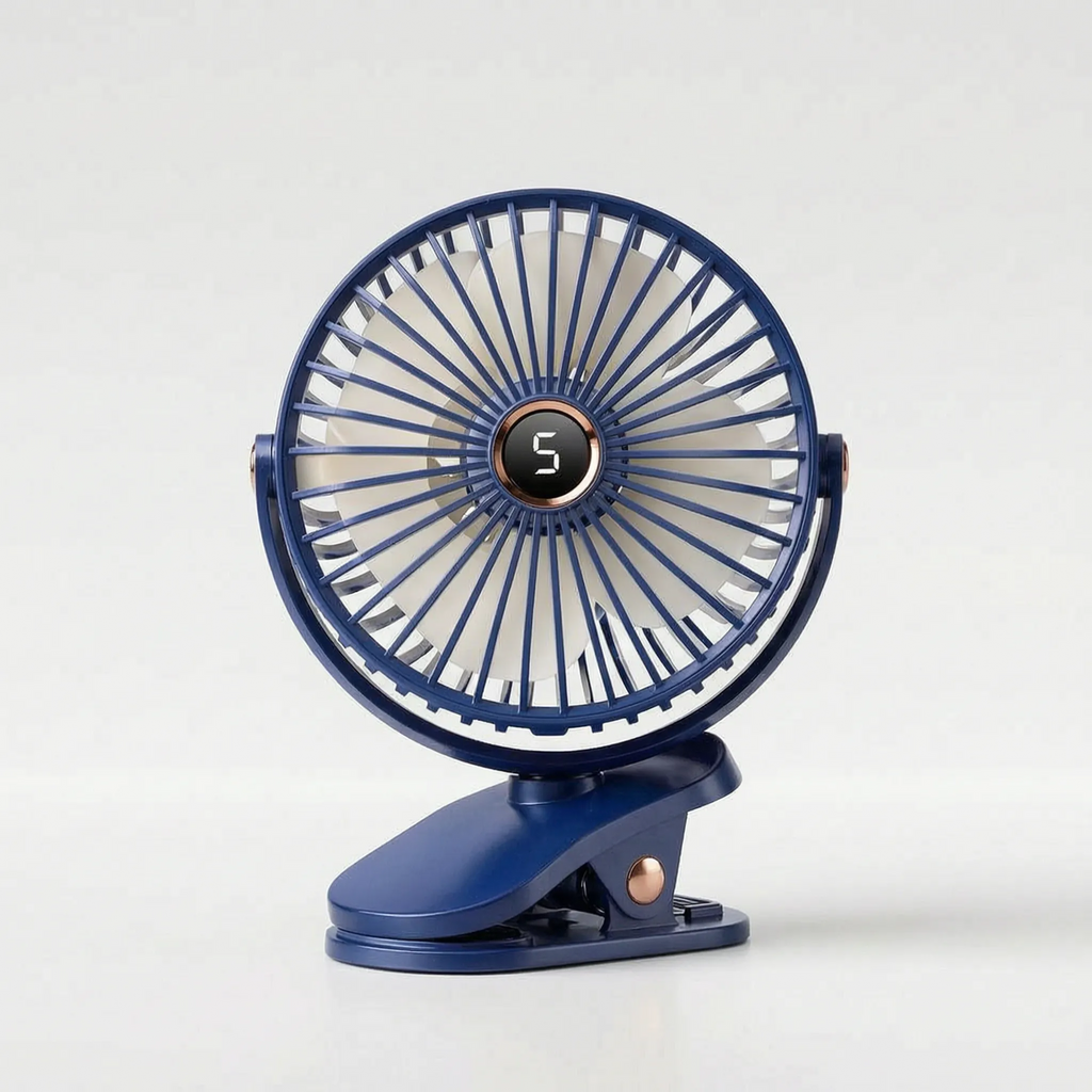 Rechargeable Clip-On Desk Fan Portable Cooling Solution for Home Office