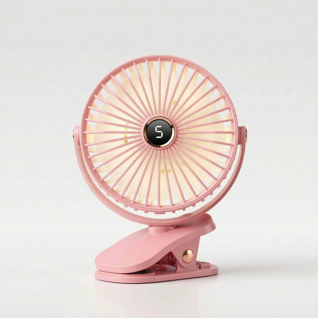 Rechargeable Clip-On Desk Fan Portable Cooling Solution for Home Office