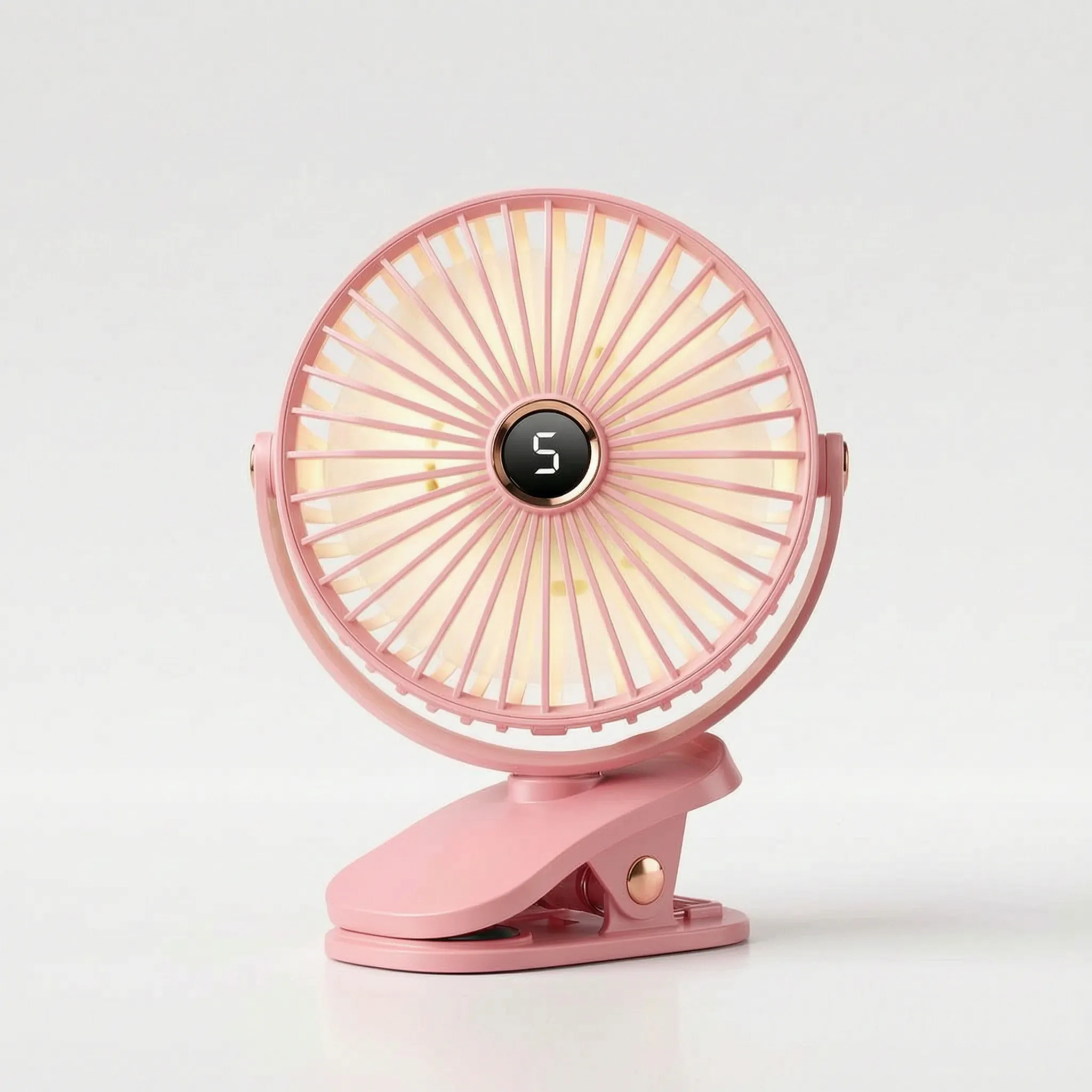 Rechargeable Clip-On Desk Fan Portable Cooling Solution for Home Office