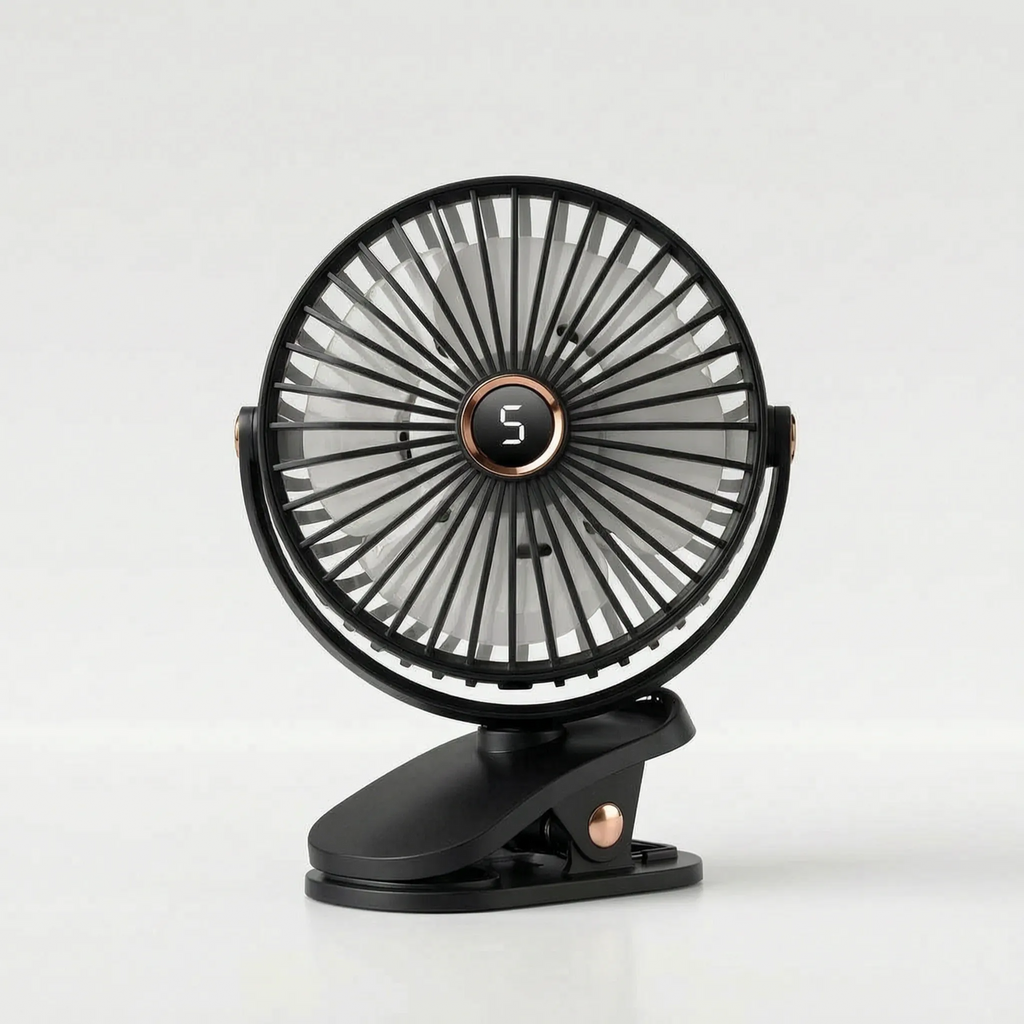 Rechargeable Clip-On Desk Fan Portable Cooling Solution for Home Office