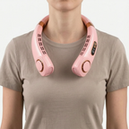 Bladeless Wearable Neck Fan for Personal Cooling Portable Hands-Free Design