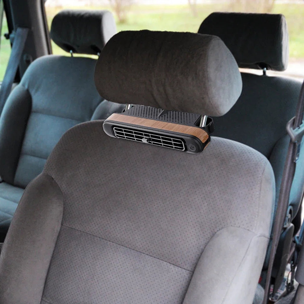 Adjustable Car Headrest Cooling Fan with Frigid Air Technology