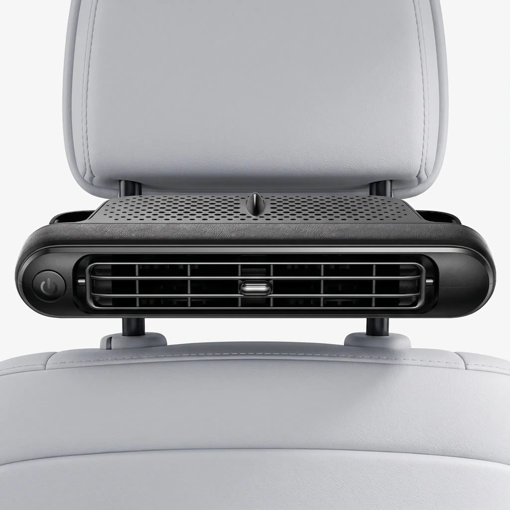 Adjustable Car Headrest Cooling Fan with Frigid Air Technology