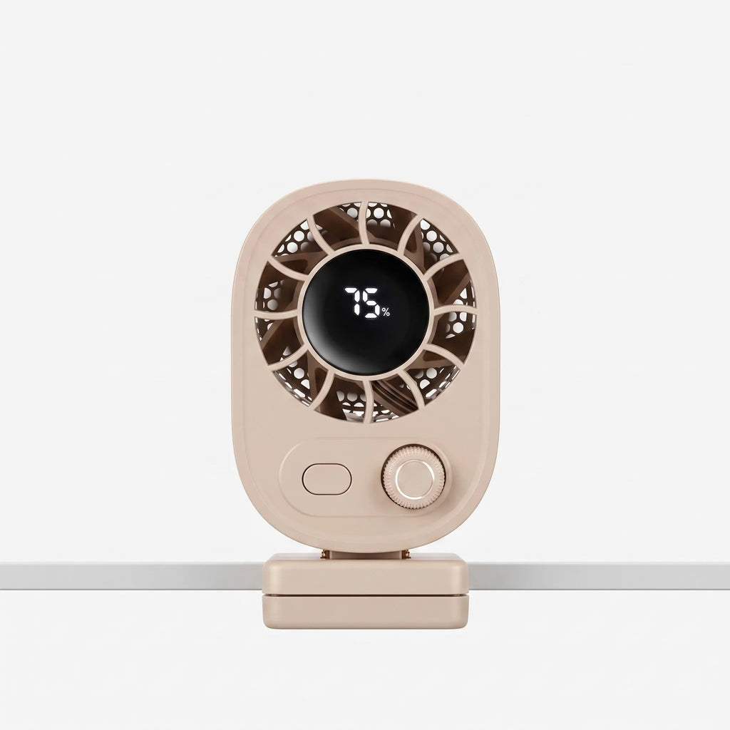 Portable Rechargeable Clip-On Fan for Home and Travel Cooling