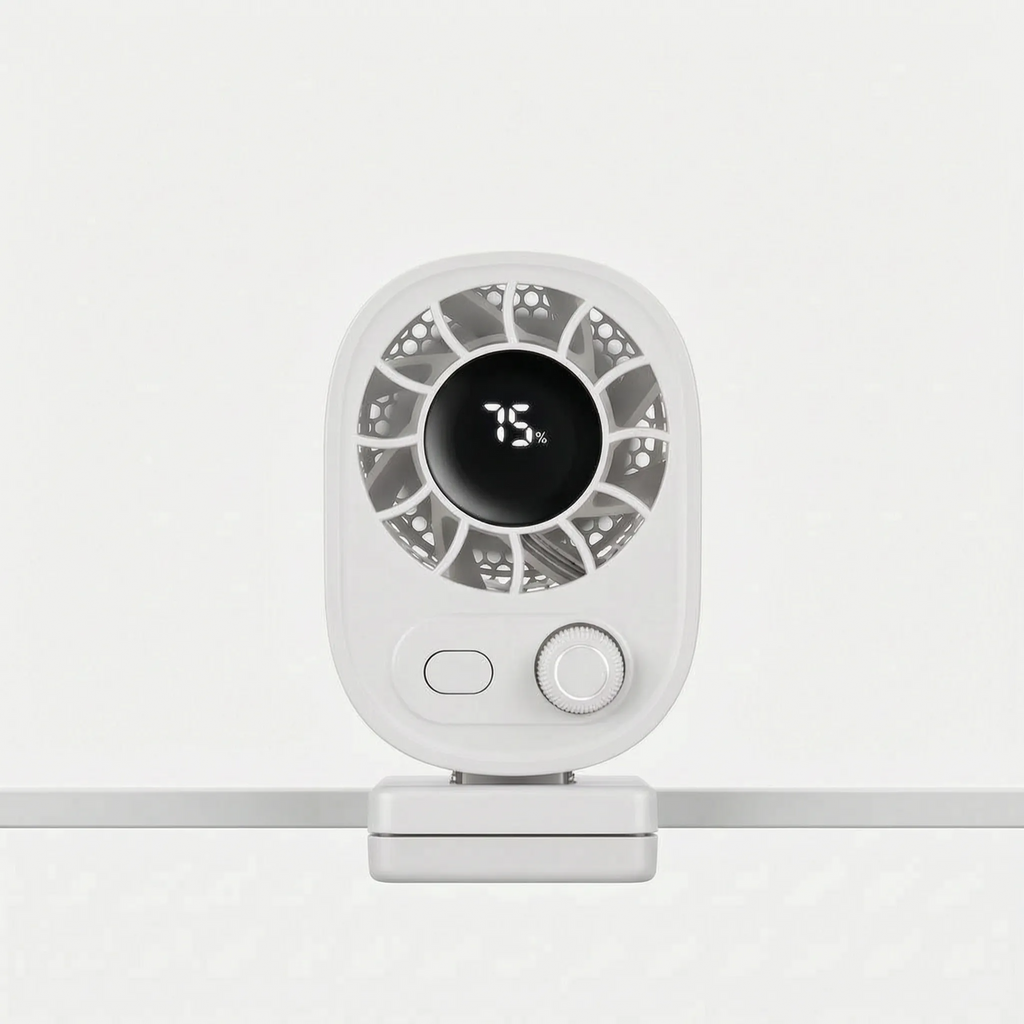 Portable Rechargeable Clip-On Fan for Home and Travel Cooling