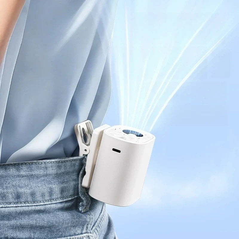 Portable Rechargeable Clip-On Fan for Home and Travel Cooling