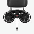 Dual Head Car Cooling Fan Portable Air Circulator for Vehicle Use