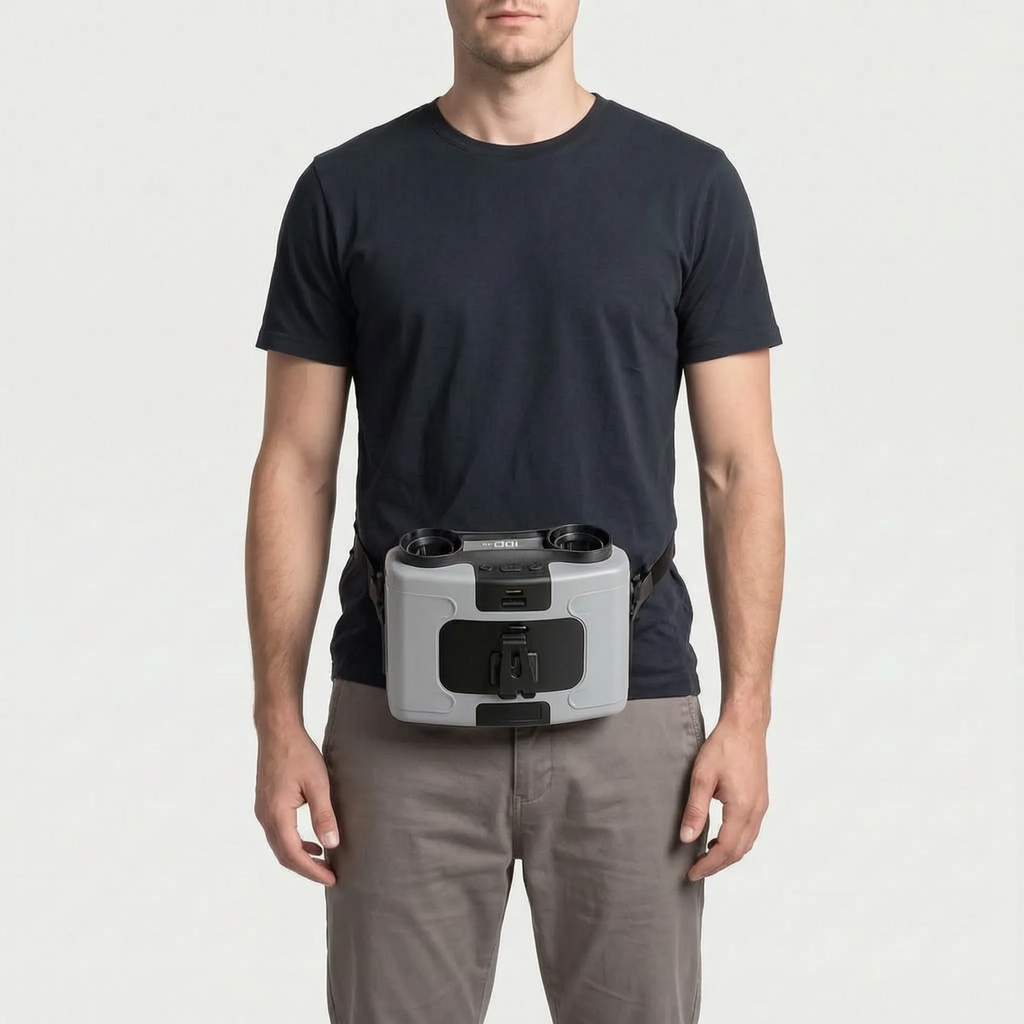 Rugged Wearable Waist Fan Portable Cooling Device for Outdoor Activities