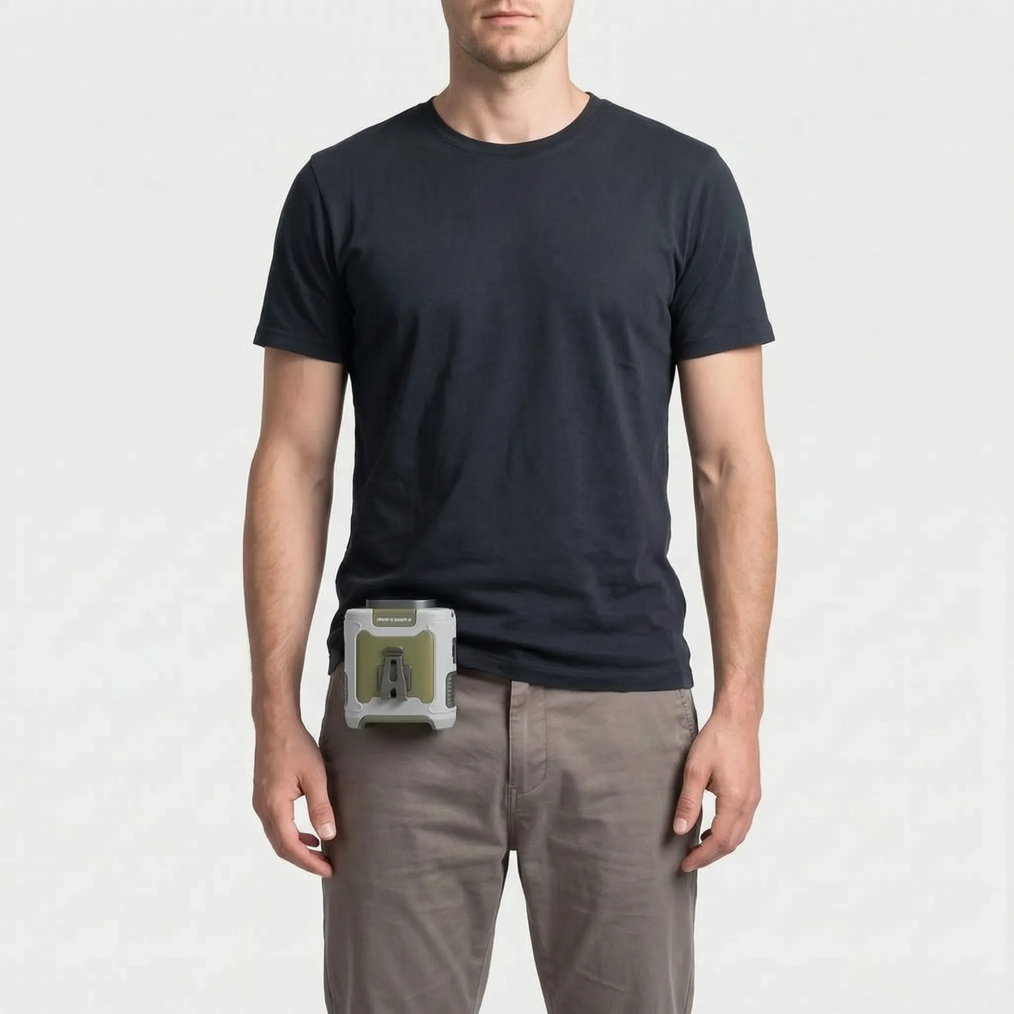 Rugged Wearable Waist Fan Portable Cooling Device for Outdoor Activities