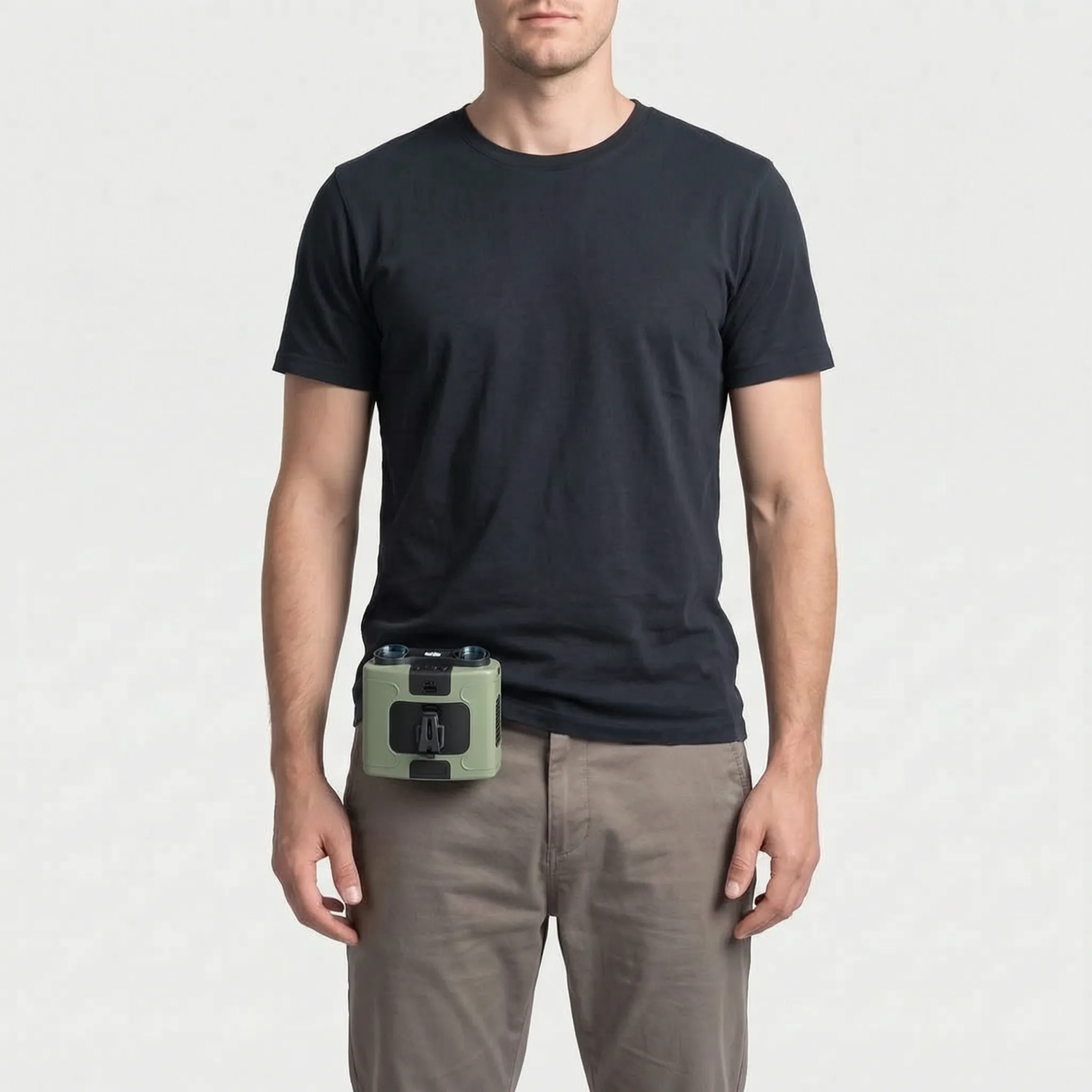 Rugged Wearable Waist Fan Portable Cooling Device for Outdoor Activities