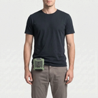 Rugged Wearable Waist Fan Portable Cooling Device for Outdoor Activities