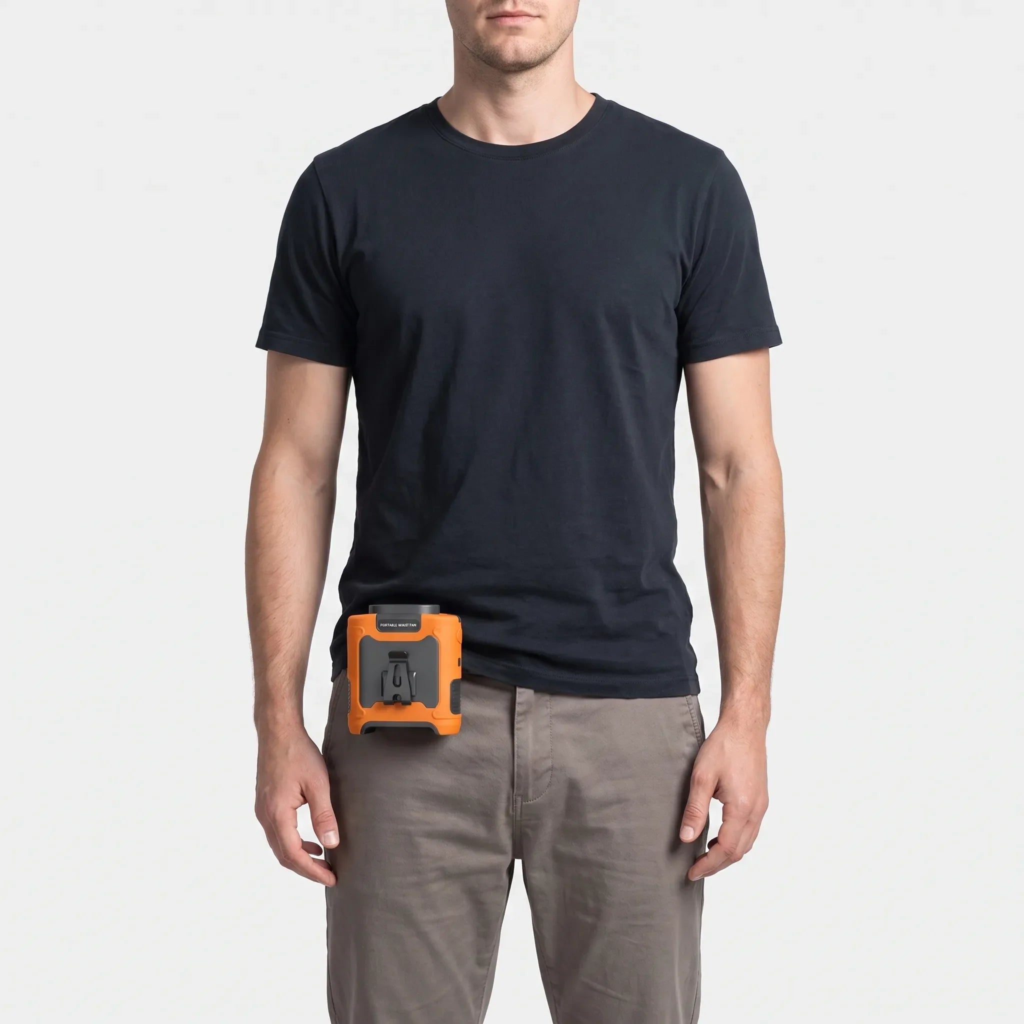 Rugged Wearable Waist Fan Portable Cooling Device for Outdoor Activities