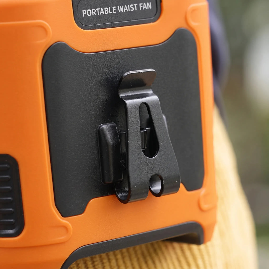 Rugged Wearable Waist Fan Portable Cooling Device for Outdoor Activities