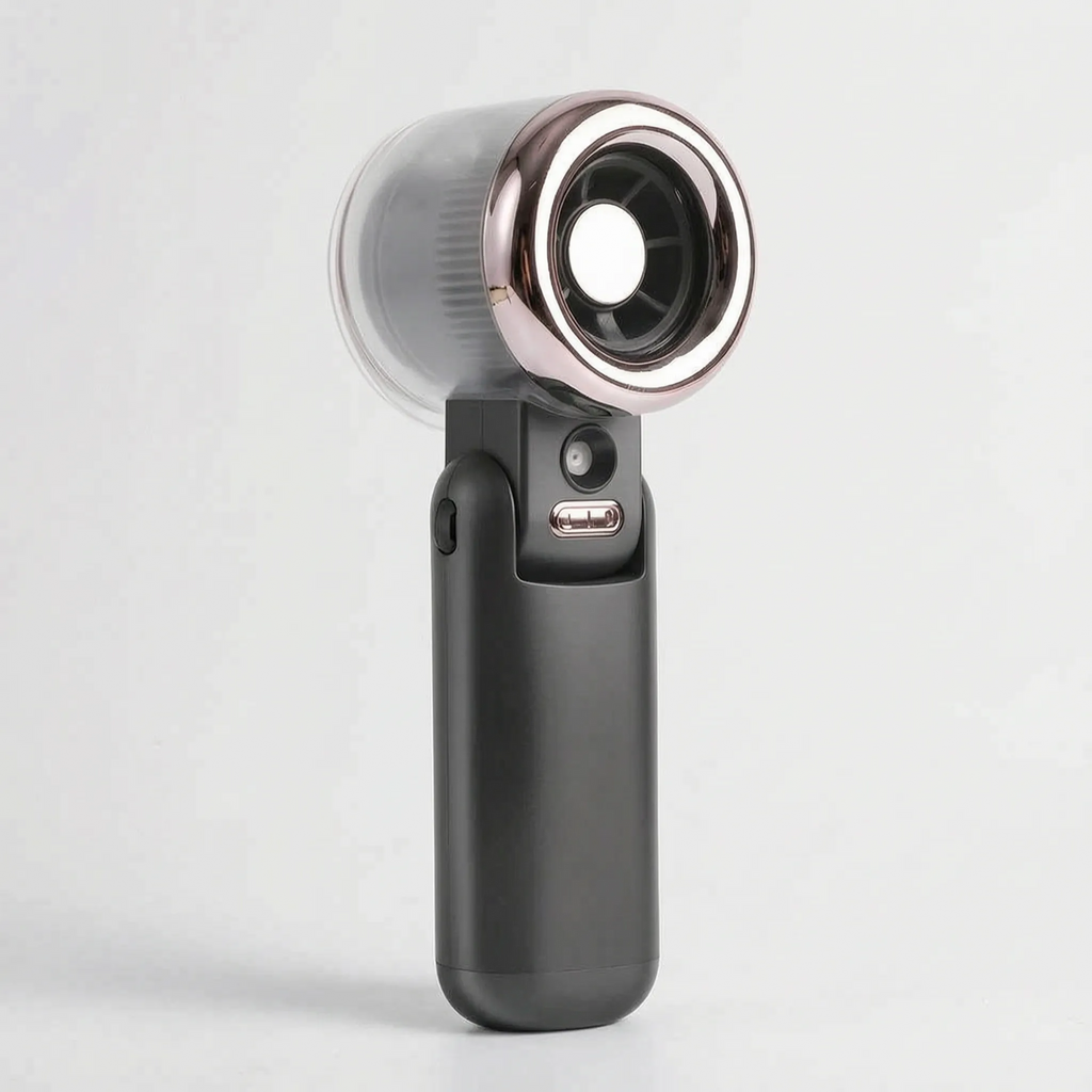 Compact Portable Water Mist Fan for Cooling Outdoor Use