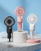 Compact Portable Handheld Misting Fan for Outdoor Cooling