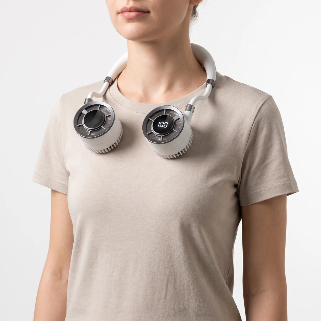 Hands-Free Portable Neck Fan Modern Design for Personal Cooling
