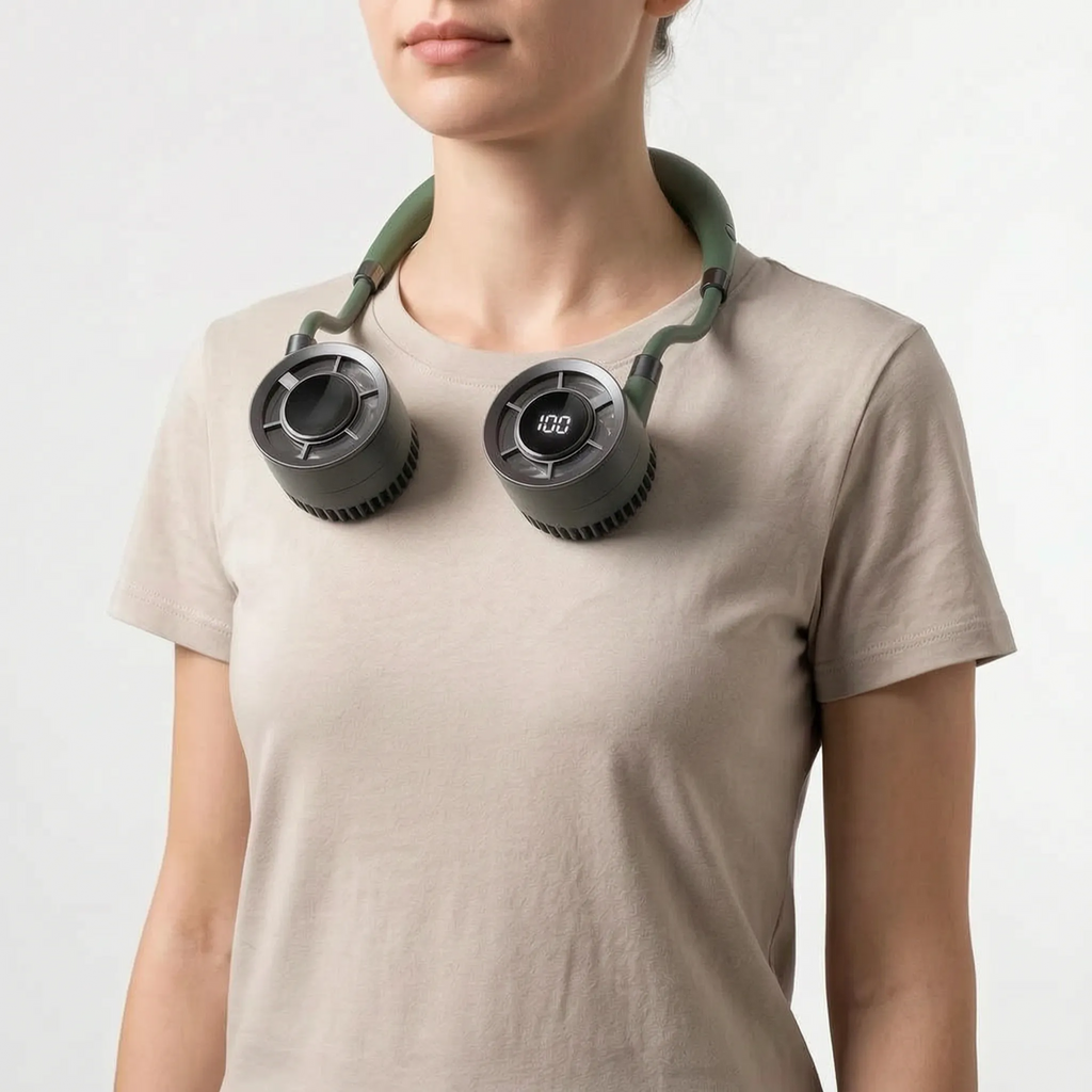 Hands-Free Portable Neck Fan Modern Design for Personal Cooling