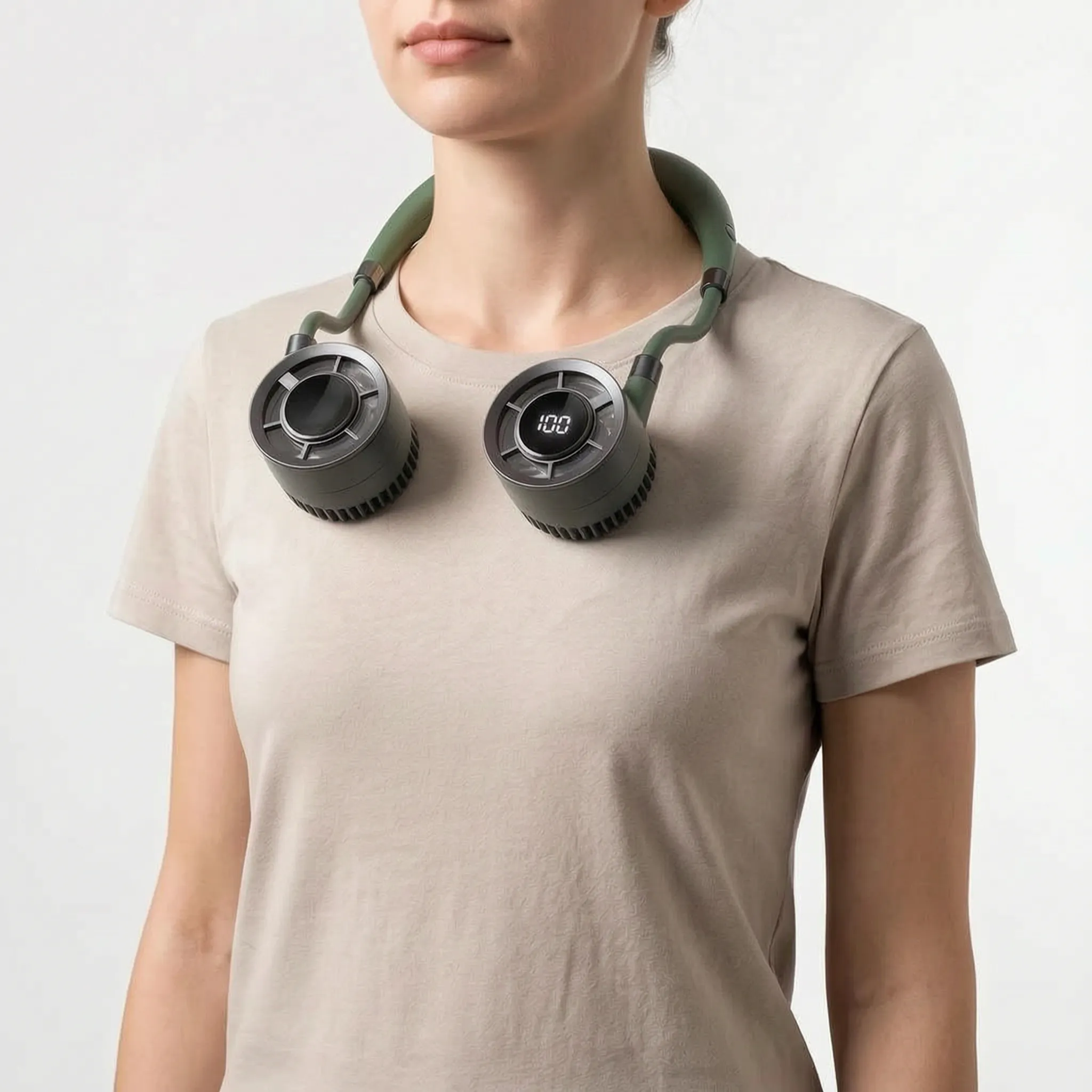 Hands-Free Portable Neck Fan Modern Design for Personal Cooling
