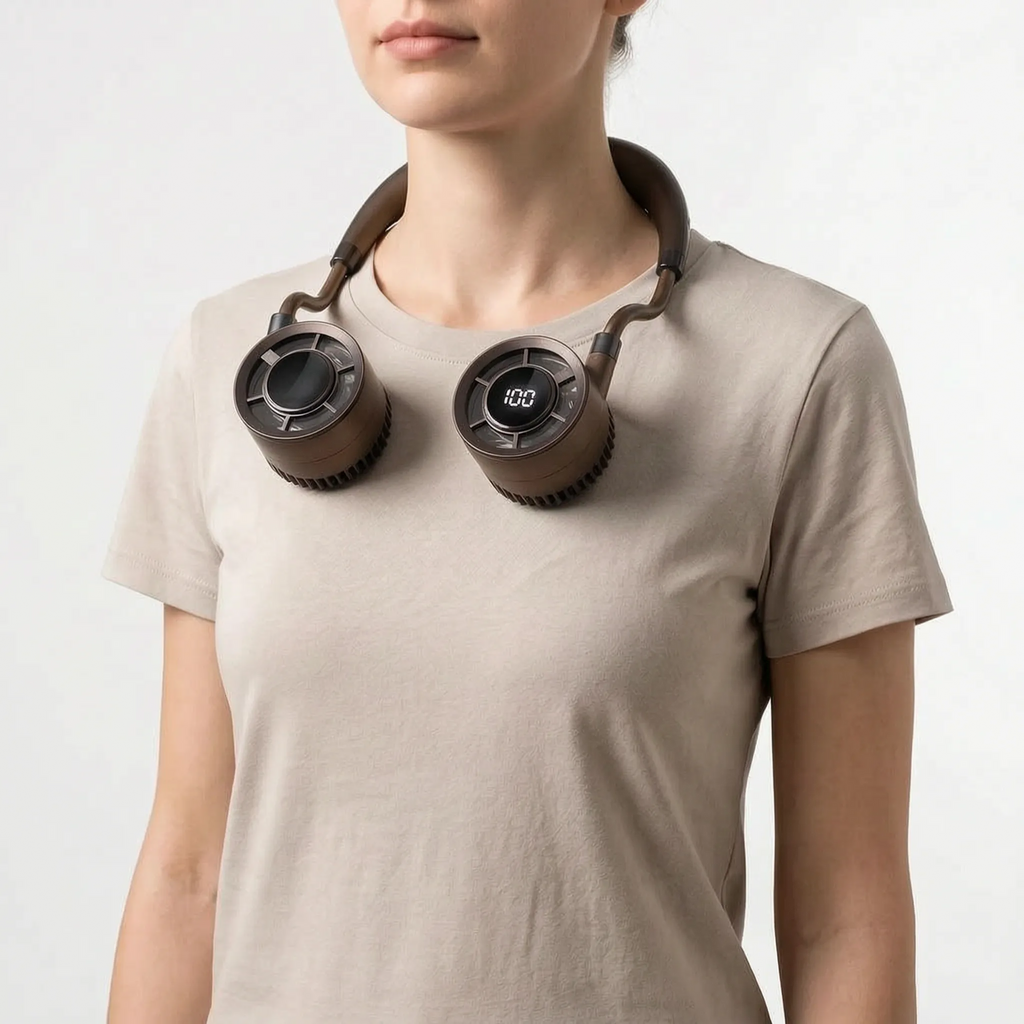 Hands-Free Portable Neck Fan Modern Design for Personal Cooling