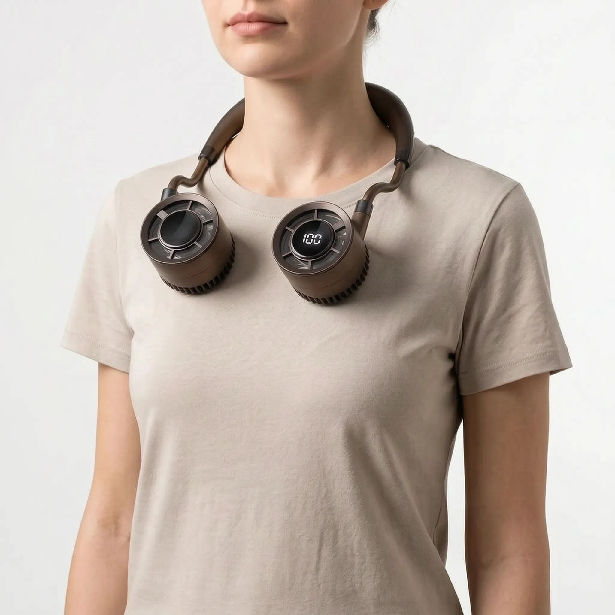 Hands-Free Portable Neck Fan Modern Design for Personal Cooling