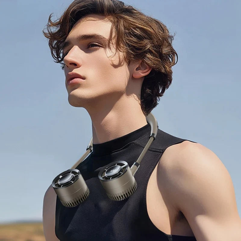 Hands-Free Portable Neck Fan Modern Design for Personal Cooling