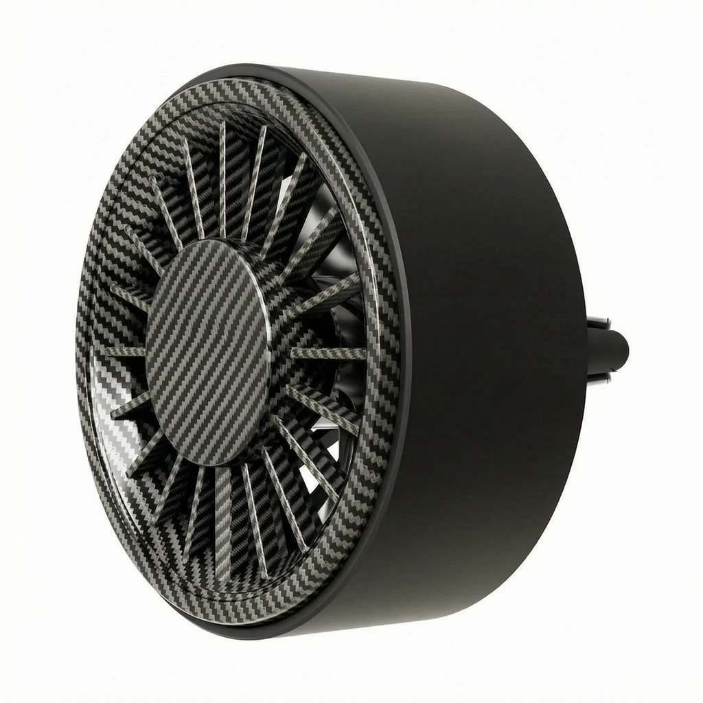 Compact Dashboard Air Outlet Fan with Scent Diffuser for Car Aromatherapy