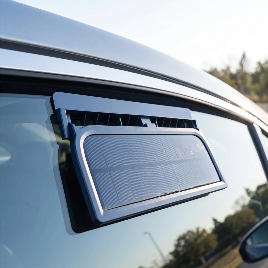 Window Mounted Solar Exhaust Fan for Energy Efficient Home Ventilation