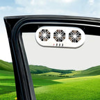 Solar Powered Car Window Fan for Fresh Air and Ventilation