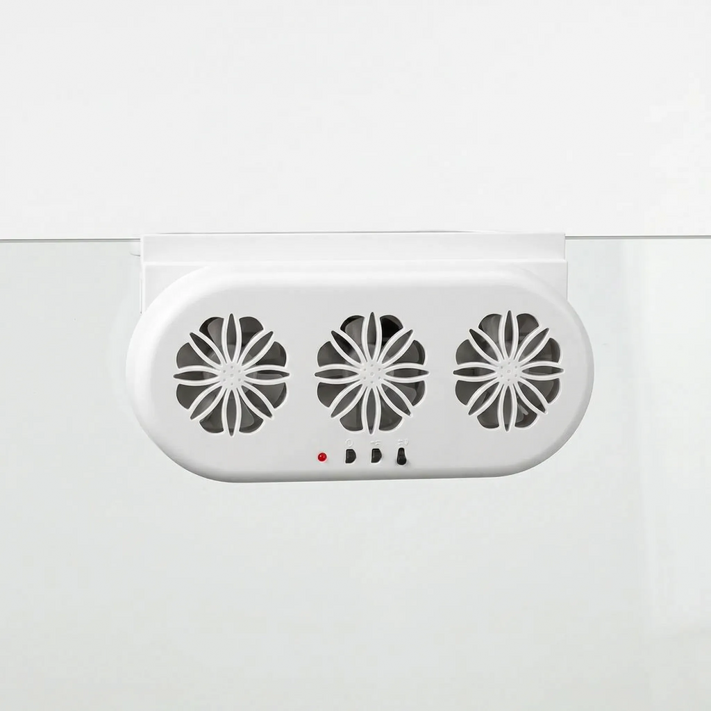 Solar Powered Car Window Fan for Fresh Air and Ventilation