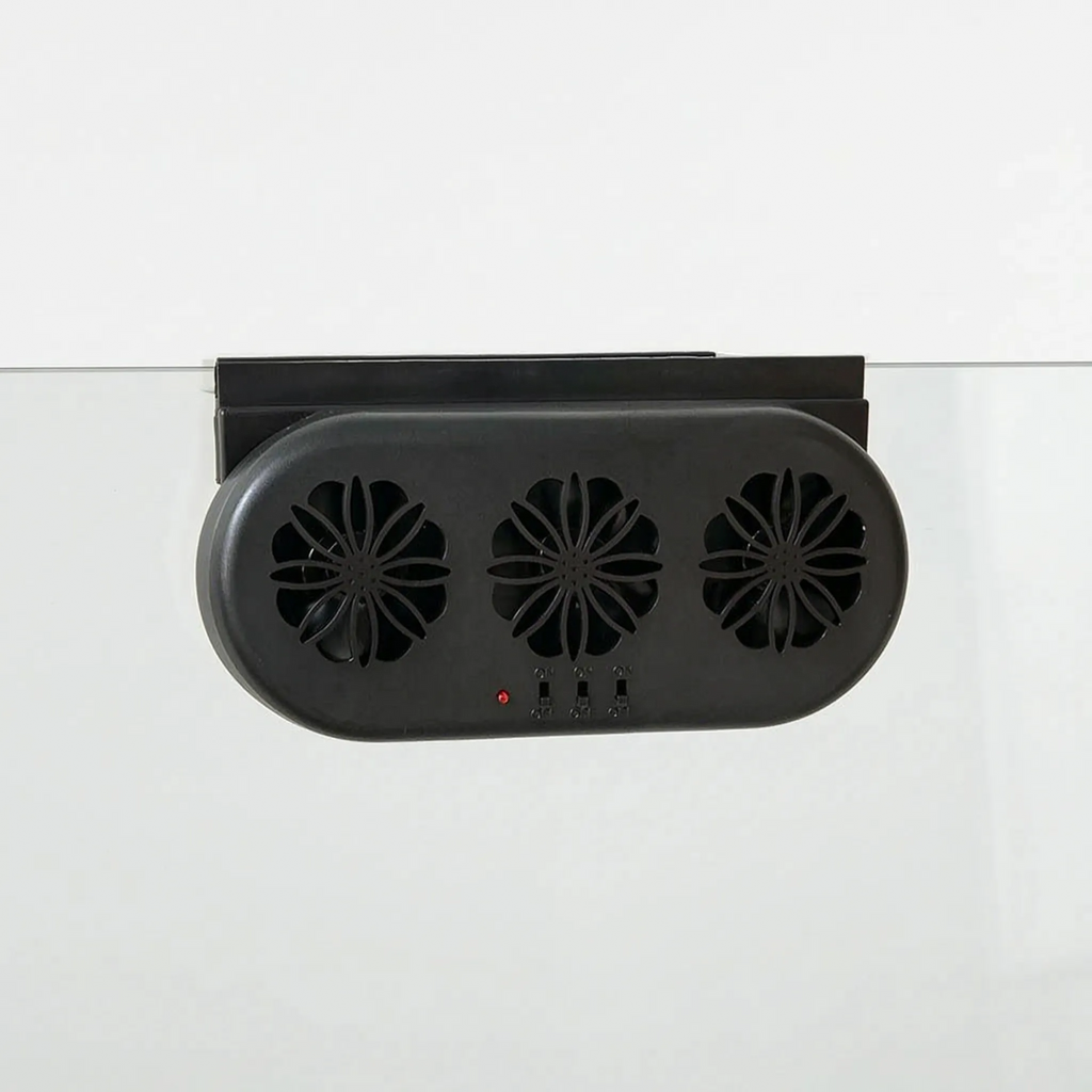 Solar Powered Car Window Fan for Fresh Air and Ventilation
