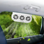 Solar Powered Car Window Fan for Fresh Air and Ventilation