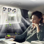 Solar Powered Car Window Fan for Fresh Air and Ventilation