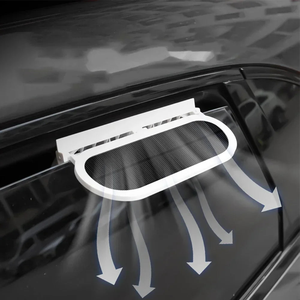 Solar Powered Car Window Fan for Fresh Air and Ventilation