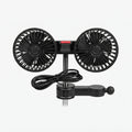 Adjustable Dual Head Car Fan for Vehicle Cooling and Air Circulation