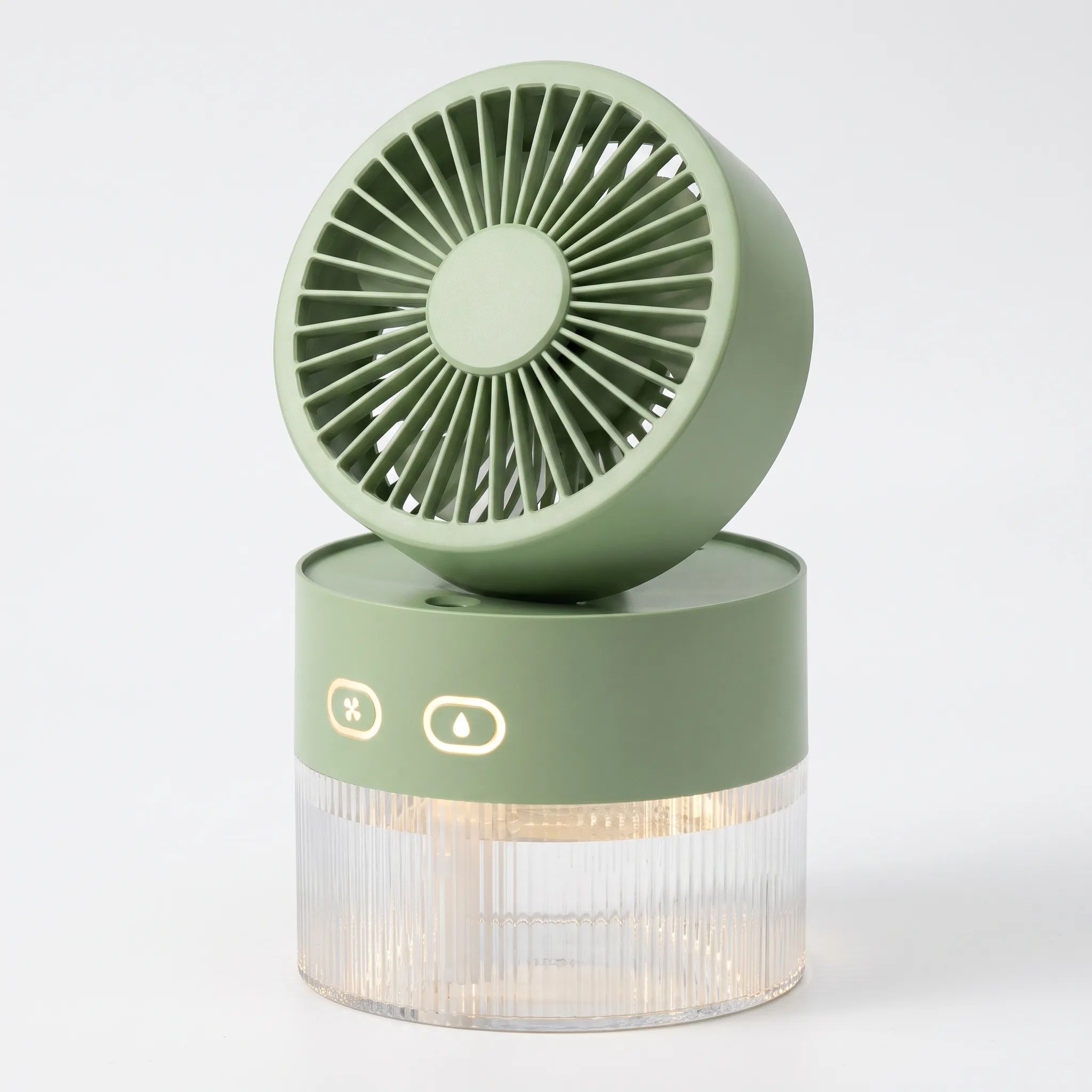 Compact Rechargeable Water Mist Fan for Home and Garden Cooling