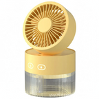 Compact Rechargeable Water Mist Fan for Home and Garden Cooling