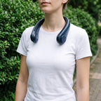 Rechargeable Bladeless Neck Fan Wearable Cooling Device for Personal Use